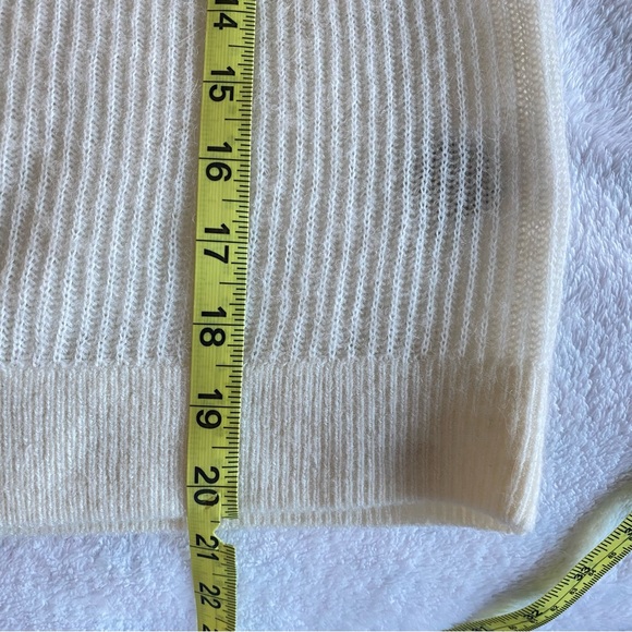 Quince Baby Alpaca-Wool Cropped Cardigan Ivory | S - Picture 11 of 11